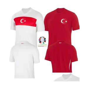 قمصان كرة القدم 2024 2025 Turkiye Jersey e Cup Turkey National Feeld Home Away Demiral Kokcu Yildiz Enes Calhanoglu Kit Otfsg