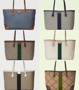 豪華なショッピングハンドバッグ女性デザイナービジネスショルダーバッグ織りキャンバスレザーデザイナーダブルレター旅行トートバッグ