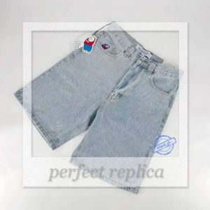 Jorts szorty dżinsowe szorty damskie szorty retro hip hop kreskówka graficzna streetwear dżins y2k big boy haft workow jorts harajuku gym koszykówka mężczyzn 363