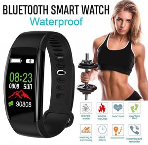 Smart Branslet Fitness Tracker zegarek Sport Sport Speedomet Tętarget Smart Base Monitor ciśnienia krwi Wodoodporne Zdrowie Opaska 9935071