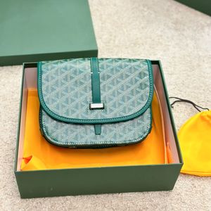 Luxurys Belvedere Messenger Bag 10a Designer Bolsa para mulher genuína couro Crossbody Postman Lady Lady ombre