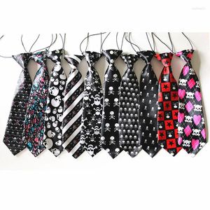 Dog Apparel 100PC/Lot Halloween Large Neckties Skulls Pet Ties Grooming Accessories Supplies