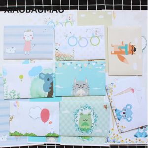 Envelopes 10 Set Letter Paper Envelope Cute Animals Four Season Plants Flowers Painting Letters Paper Writing Letters Stationery