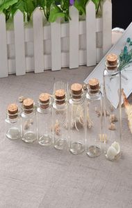 Mini Bottle with Cork Stopper 10ml 15ml 20ml 25ml 30ml 40ml 55ml Glass Jars idea for Wedding Small Wishing Bottles Gifts 12pcs2225522