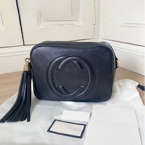 Люксрию Marmont Designer Bags Mens Кожаная кисточка Soho Disco Camera Bag Fashion Женская сумка сумочка с моментальными сцеплением кошелек сцепление на плече