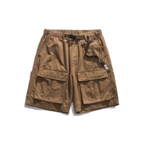 Chiguji gemacht |Sommer Workwear Multi Pocket Casual Shorts Wasser gewaschener Twill -Männer Shorts