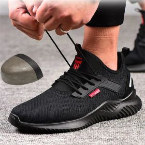 Boots 2019 Autumn Men's Steel Toe Work Safety Shoes Men Puncture Proof Security Boots for Man Breathable Light Industrial Casual Shoes