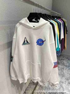 Designer High Version B NASA Co Märke Plush Hoodie Fashion Märke ins Paris stor lös förtjockad par tröja 5rnt