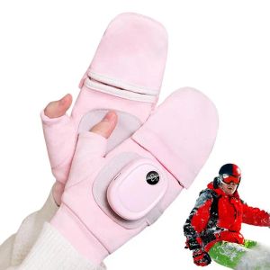 Rękawiczki podgrzewane rękawiczki cieplejsze rękawice elektryczne Wodoodporne ładowce USB Rękawice zimowe z trzema biegami WITRPOOG Rękawica Fullfinger