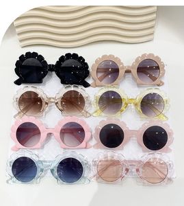 Novos óculos de sol da moda infantil garotas meninos garotos fofos de praia ao ar livre foto de rua de casca de jóias Acessórios para presentes de joias Factory 8 cores #016
