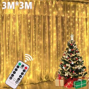 Strings 3M Curtain Led Lights String Christmas Decorations Garland Festival Decoration Bedroom Home Holiday Wedding Fairy Decor