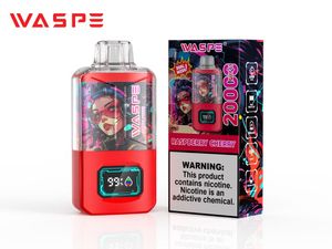 VAPER 20000 Puffs Waspe vape Puff 20k Vape descartável 25ml Longa Longa Vaper Vaper Vaper Vaper Big Puff descartável Vape