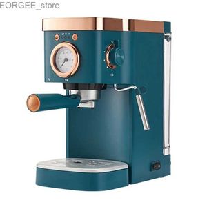 Coffee Makers Espresso 20bar coffee machine semi-automatic coffee powder cappuccino electric coffee machine DL-KF5400 220V 1.2L Y240403