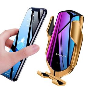 Porta del telefono per auto induzione R1 Porta di carichi di ricarica wireless Bluetooth Posizionamento Caricatore per auto per iPhone XS MAX XR Samsung5305735