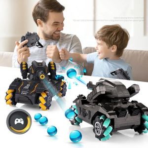 Jikefun 1/16 RC Car Tanks Toy 2.4G Water Bomb Stunt Tank Gesture Sensing Shosting RC Tank Drift Armored Vehicles Toys for Boys