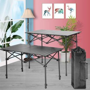 Furnishings Nature Hike Outdoor Camping Equipment Portable Folding Table Touris Lift Function Adjustable Height