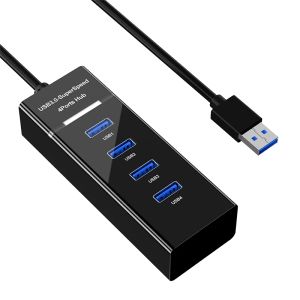 Extender Splitter de cubo USB 4 portas 5 Gbps USB3.0 Adaptador Notebook Splitter de alta velocidade de alta velocidade Extender 3 0 Hub para Windows PC