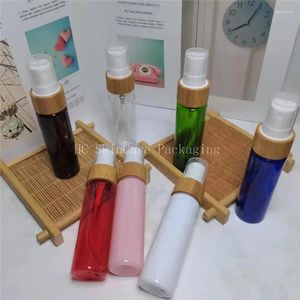 Storage Bottles High Quality Empty 7 Colour Cosmetic Spray PET Plastic Pottles 2 OZ 60 Ml Amber Bottle Fine Mist Sprayer