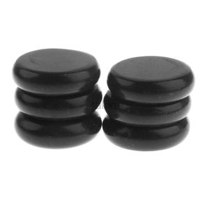 Masaj Taşları Kayalar 6 PCS Masaj Taşları Masaj Lav Doğal Taş Seti Sıcak Spa Kaya Basalt Taşı Gevşeme ve Vücut Spa 6 x 6cm 240403