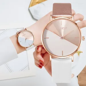 Armbanduhr Fashion Ladies Watch for Women Quartz Uhren Doppelfarbe Handgelenk Elegante Liebhaber 2024 Armband Reloj