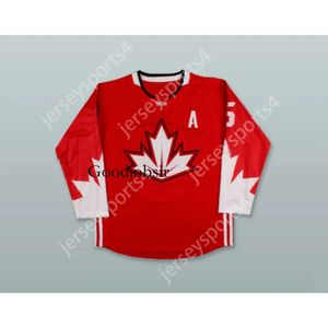 GDSIR Custom Shea Weber 6 Canadá 2016 Copa do Mundo de Hóquei Vermelho Jersey Novo Ed S-M-L-XL-XXL-3XL-4xl-5xl-6xl