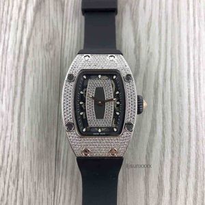 Watch Men's Luxury Designer Watch Wine Barrel Rubber Strap Stainless Steel Automatic Mechanical Watch 2024 Hot Sale I1m9