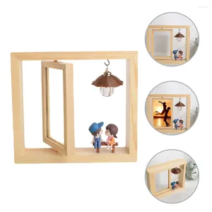 Quadros casal PO Frame Decoração Tabela Adorn Face Double Fado Picture Desktop Electronic Component