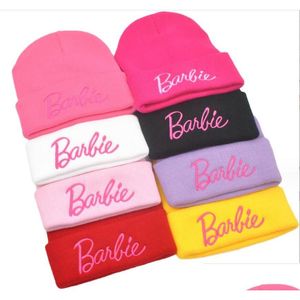 Caps Hats Modet Letter Stickerei Girl Frauen Mütze Winter schützen Ohren süße gestrickte Hut Outwear Drop Lieferung Baby Kinder mat ot45u