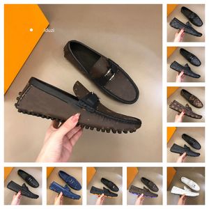 2024 Üst Süet Tasarımcı Erkekler Sıradan Ayakkabı Moda Erkek Tembel Ayakkabı Nefes Alabilir Konforlu Slip-On Mens Ayakkabı Lüks Marka Loafers Moccasins Boyut 38-46