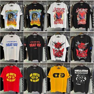 Meichao Hell Star Instagram med retrotryck Summer High Street Men and Women Lose Casual Hip-Hop kortärmad t-shirt trendig