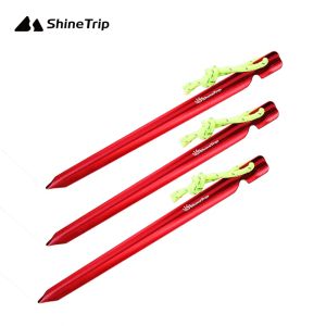 Shelters 10pcs/lot 15cm Aluminum alloy Tent Pegs with Rope Stake Camping Hiking Equipment Outdoor Traveling Tent Accessories