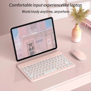 Bluetooth Keyboard And Mouse For iOS Android Windows System Rechargeable Portable Tablet Teclado For iPad MatePad Cell phone