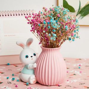 Vases Solid Color Resin Pencil Holder Vase Desk Pen Storage Organizer Container Table Decorations For Stationary Supplies