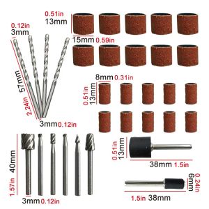 11 st elektrisk slipning av horn täckning Lokalverktygsuppsättning 29 st roterande filvridborrborrning elektrisk slipningsring tillbehörsverktyg