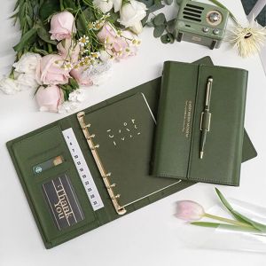 Planners A5/a7/c6 Pu Notebooks Can Be Customized To Print Logo High Value Looseleaf Handbook Diary Student Business Portable Notepad