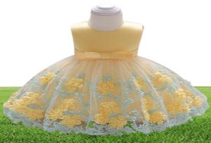 Baby Girls Dress Born Flower Embroidery Princess Dresses For First 1st Year Birthday Party Carnival Costume Girl039S5877541