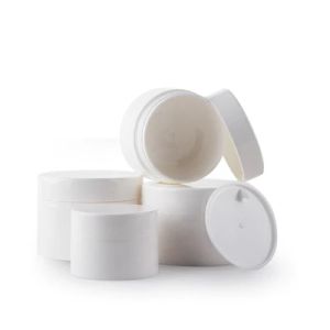 Garrafas 20pcs 30g 50g 100g 120g plástico branco plástico vazio viagens de panela de panela cosmética maquiagem recipiente de creme para o rosto de creme de unha Organizador de arte em casa