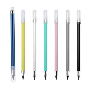 ペンシル100pcsインクレスペンシル永遠の鉛筆は永遠に描画のための再利用可能な鉛筆を描くための再利用可能な鉛筆