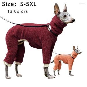 Собачья одежда зимой для собак Большая мягкая одежда для щенка высокая шея теплые итальянские борзы
