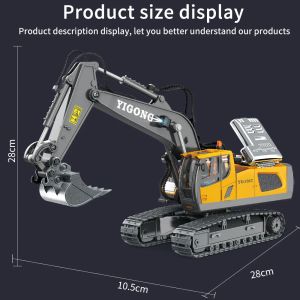 2,4G 11 каналов RC экскаватор дамп бульдозер -корзины грузовики бульдозер сплав сплав