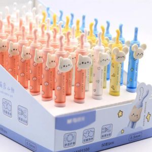 ペンシル50 PCS/ロットクリエイティブキャットマウスワギングテールメカニカルペンシルかわいい自動ペンキッズギフトスクールオフィス用品