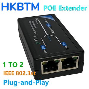 HKBTM 2 Port Poe Extender 100 Mbps con standard IEEE 802.3AF per la fotocamera IP NVR AP VOIE VOE POE ESTLIT