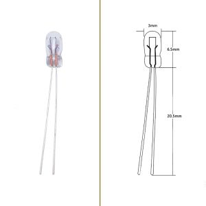 10 PCS BIL -instrumentpanelbelysning | Bilinstrumentlampa T3 LED -streck glödlampor | 12 Volt LED -billampan strecklampor