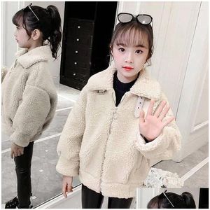 Jackets Girls Babys Kids Casat Jacket Outwear 2024 Jean Veet engross Winter Outono sobretudo dos adolescentes ao ar livre Delive Otnzu