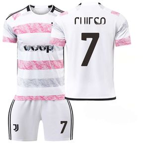 Juventus Away Jersey Jersey Game Number Hovic Chiesa di Maria Pogba Jersey de futebol