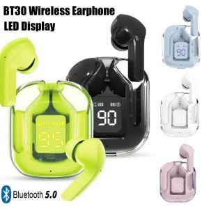 Tws Bluetooth наушники Wireless 5.0 Sport Game Hearsets Уничтожки для шумопокачивания наушники MIC наушники со светодиодными наушниками