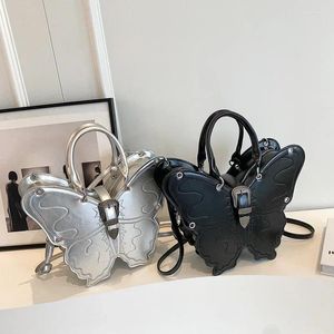 Halılar 2024 Moda Kelebek Çanta Kadınlar İçin Yüksek Kaliteli Pu Omuz Çantası Sevimli Cüzdanlar Crossbody Bags Tasarımcı Sırt Çantası