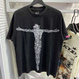 Hellstar Gömlek Tasarımcısı Kısa Pamuk Gömlek Erkekler Artı Tees T Rapçi Yıkama Gri Ağır El Sanatları Unisex Sleeve Tshirts High Street Retro Kadın T-Shirt Us S-XL Cehennem Yıldızı 778