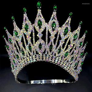 Clipes de cabelo Tiaras coroas de strô diadema para bandanas da noiva real acessórios de casamento