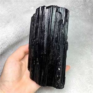 Massage Stones Rocks Natural Black Tourmaline Gravel Raw Gem Mineral Specimen Crystal Stone Healing Magic Advanced Collection Eliminate Magnetism 1PC 240403